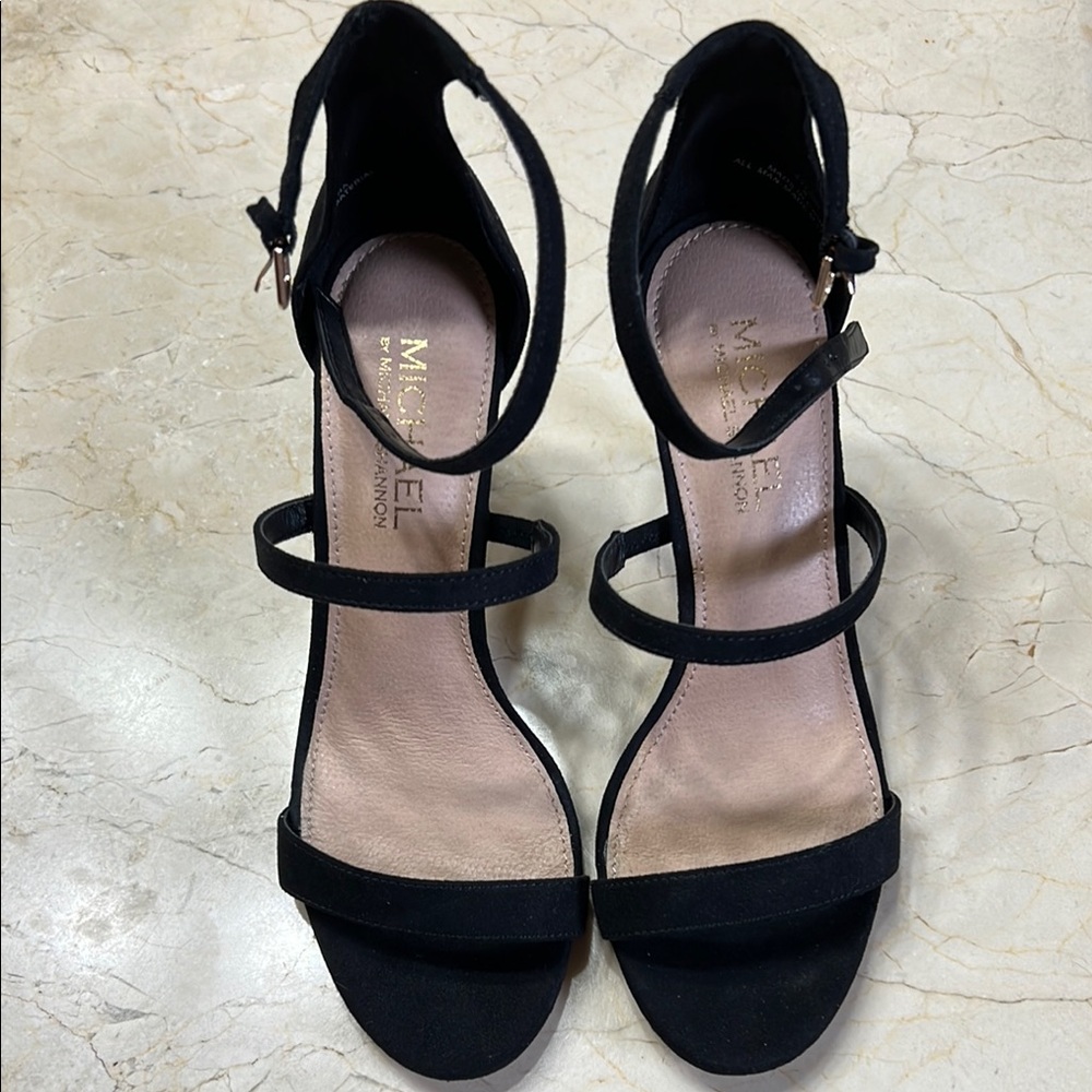 Michael Shannon Black Strappy Heels